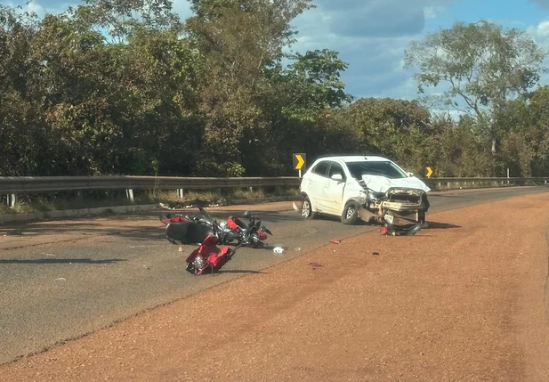 Acidente na BR 343 em Capitão de Campos