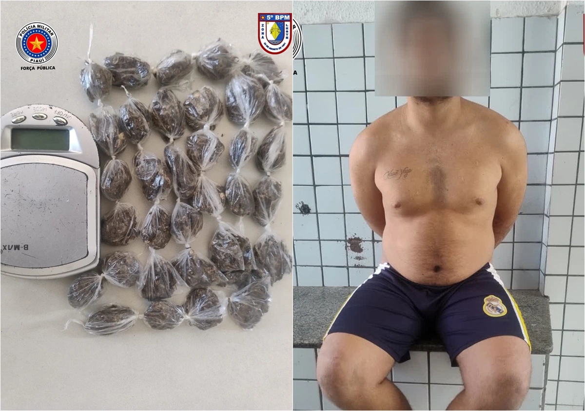 Adolescente foi apreendido com 35 invólucros de maconha