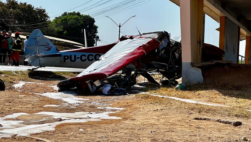 Aeronave destruída