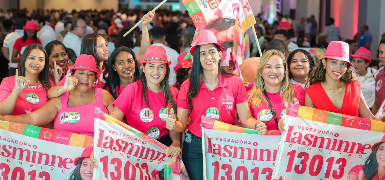 Apoiadoras da candidata Iasmine Pinheiro