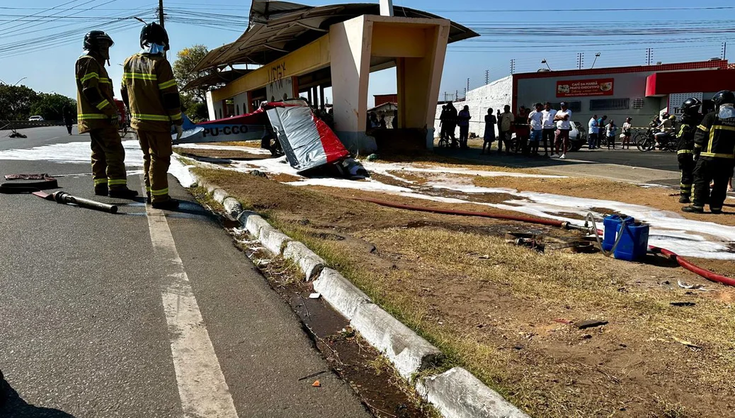 Avião de pequeno porte caiu na BR 316