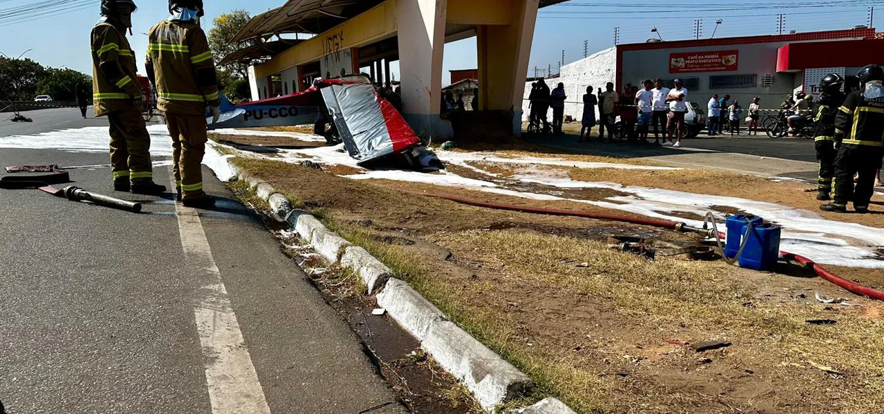 Avião de pequeno porte caiu na BR 316