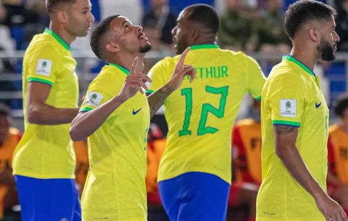 Brasil estreia na Copa do Mundo de Futsal com goleada sobre Cuba