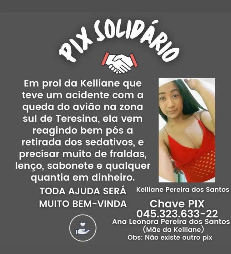 Campanha de doação para Kelliane Pereira dos Santos