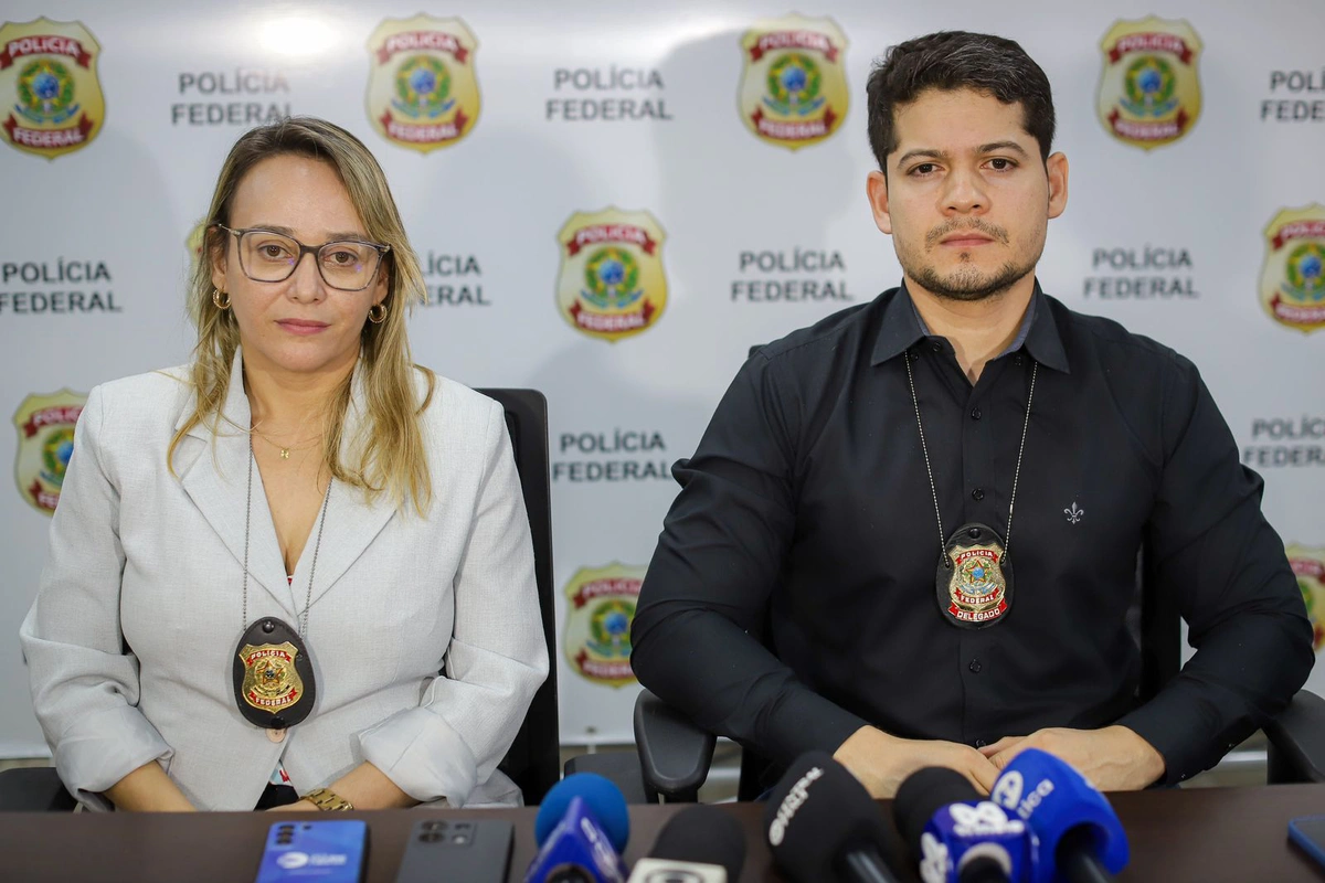 Delegada Milena Caland e delegado Jorge Nunes