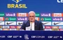 Dorival anunciando convocados para jogo contra o Chile e Peru pelas Eliminatórias