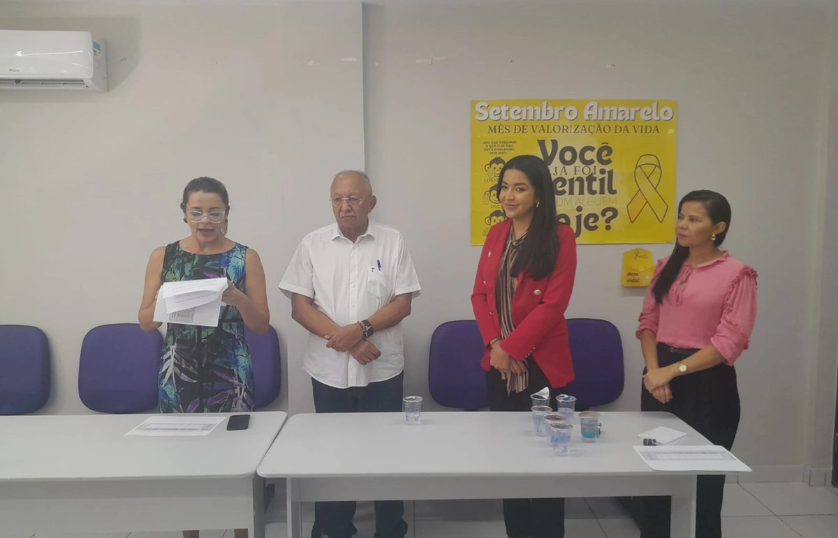 Dr. Pessoa durante visita técnica à Casa da Mulher Brasileira, onde ouviu um balanço geral sobre os atendimentos ofertados no espaço