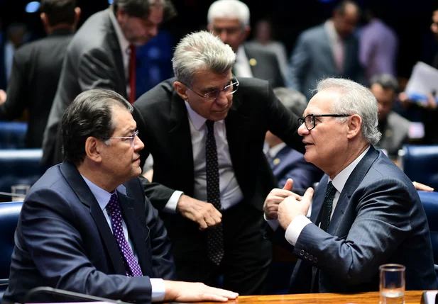 Eduardo Braga, Romero Jucá e Renan Calheiros