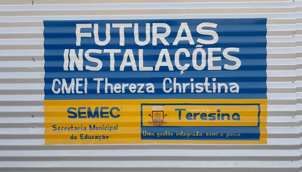 Futuras nstalações da nova sede da CMEI Thereza Christina