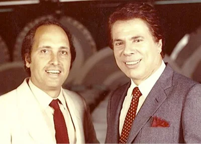 Luciano Callegari e Silvio Santos