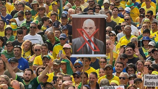 Manifestação contra Alexandre de Moraes na Avenida Paulista