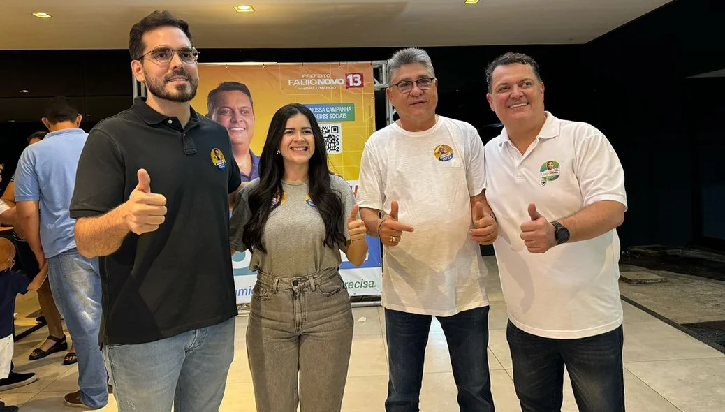 Marcos Aurélio Sampaio e João Mádison estiveram presentes no encontro promovido por Marquinho Maia