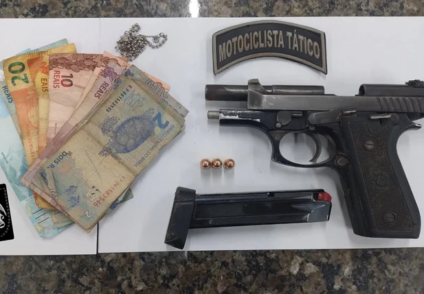 Material apreendido por policiais do 47º Batalhão da Polícia Militar do Maranhão