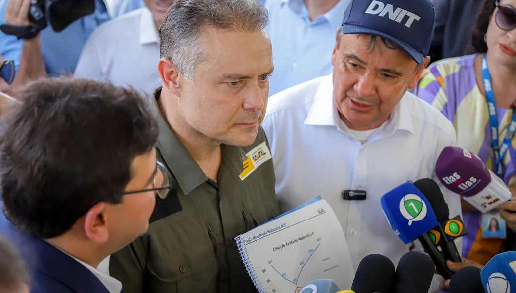 Ministros e o governador em Teresina