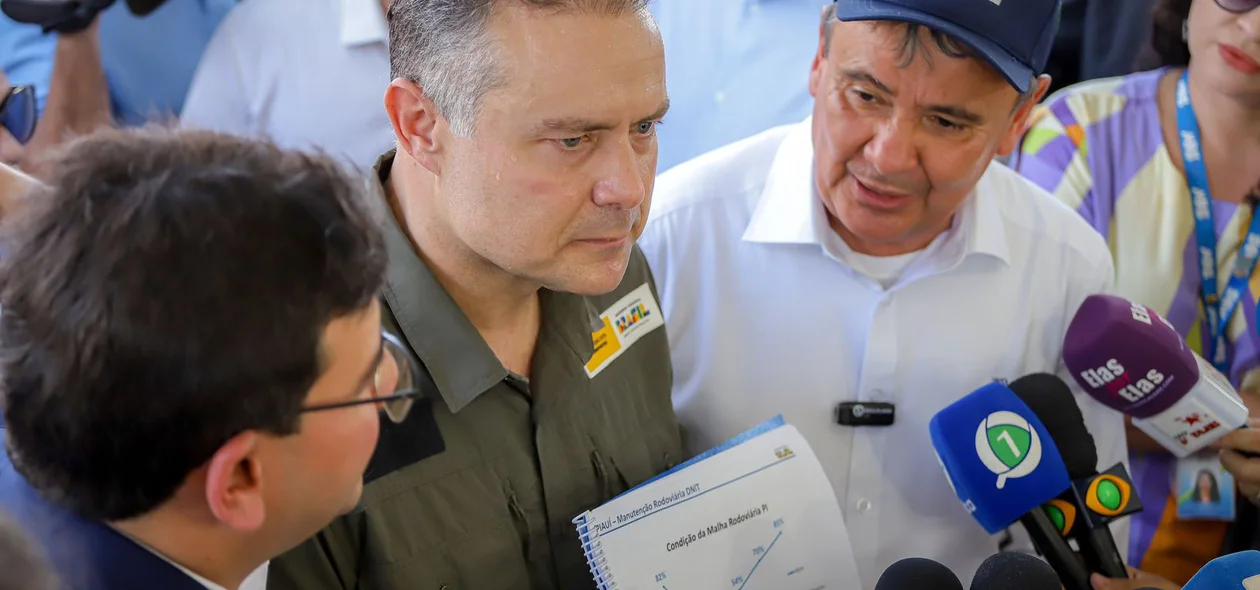 Ministros e o governador em Teresina