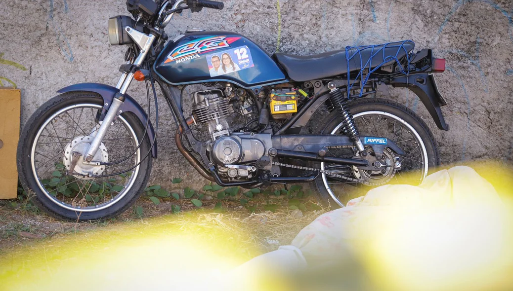 Motocicleta da vítima