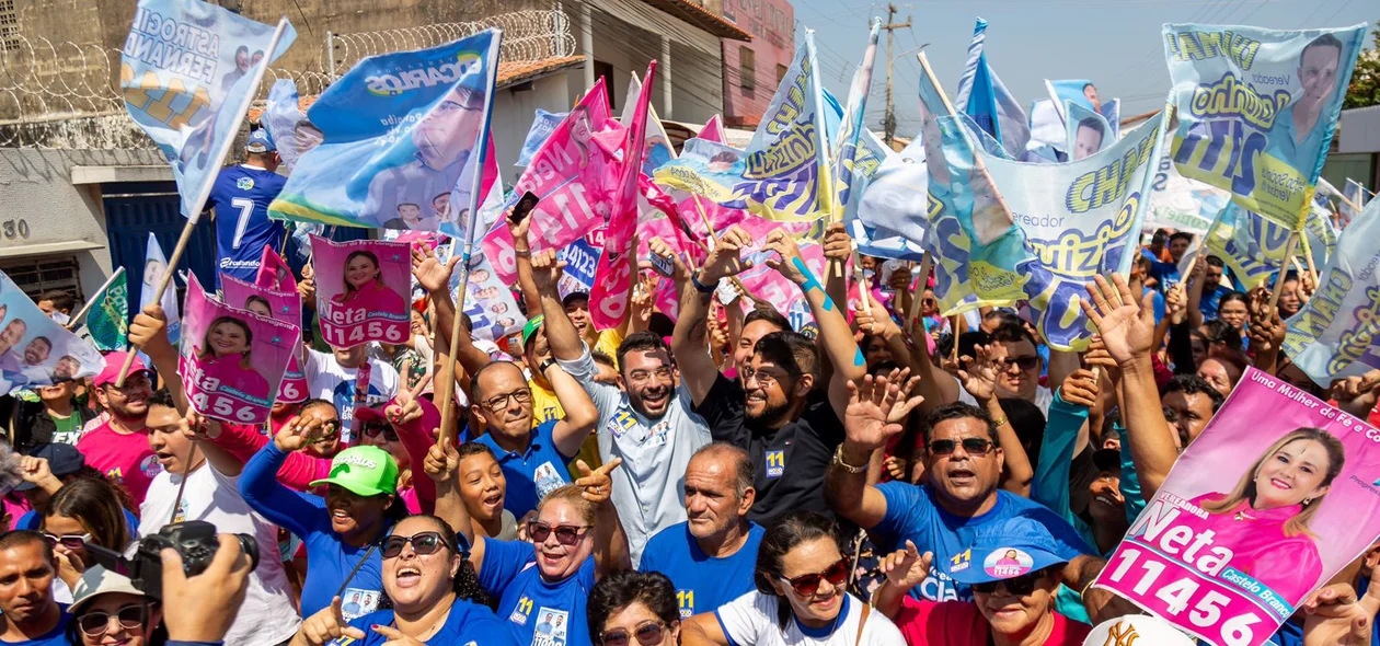 O evento de campanha ocorreu em Parnaíba