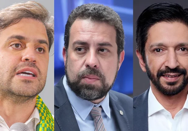 Pablo Marçal, Guilherme Boulos e Ricardo Nunes