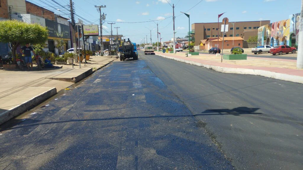 Pavimentação na avenida