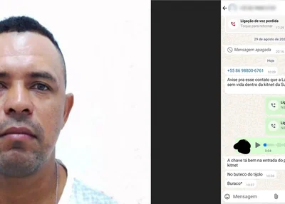 Print revela mensagem em que Jailson comunica a morte de Laiane dos Santos