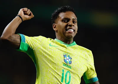 Rodrygo fez o gol da vitória do Brasil