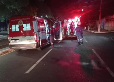 Samu socorreu os dois homens baleados em Parnaíba