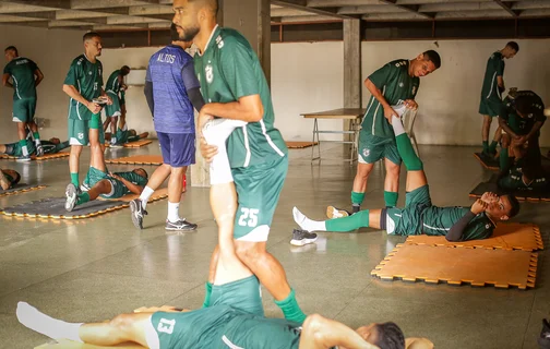 Atletas do Altos em preparação para a Copa do Nordeste