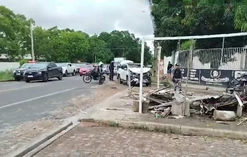 Bandido bate veículo de vereador de Teresina