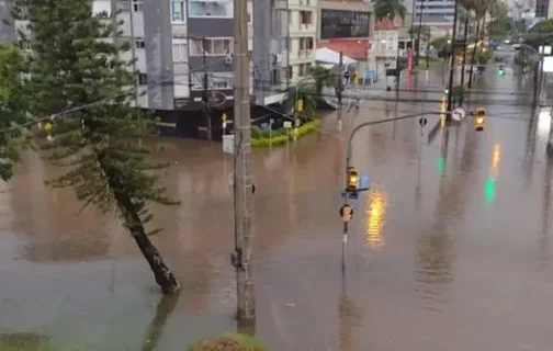 Chuvas atingiram bairros de Porto Alegre