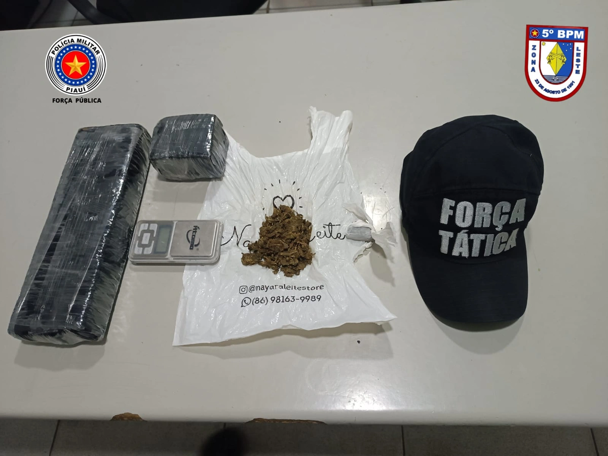 Droga apreendida pela Polícia Militar