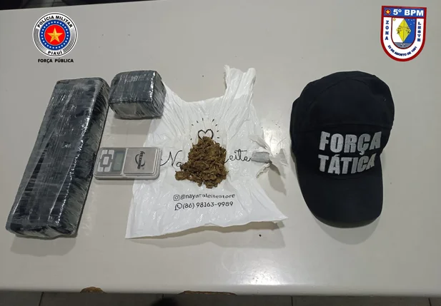 Droga apreendida pela Polícia Militar