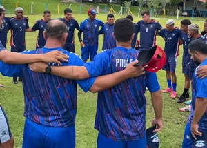 Elenco sub-20 do Piauí reunido para a Copinha