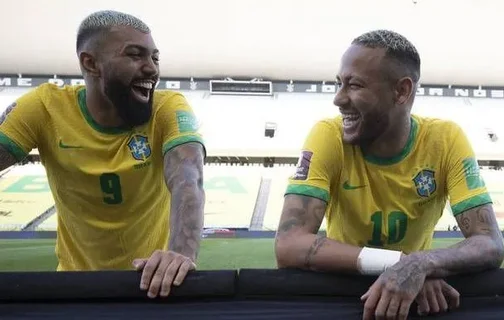 Gabigol e Neymar jogaram juntos na Seleção Brasileira