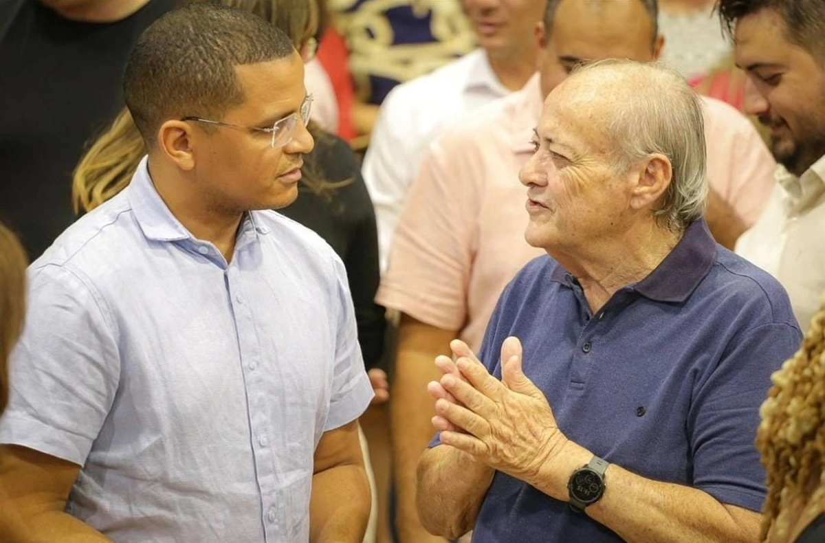 Ismael Silva, secretário municipal de Educação, e Sílvio Mendes, prefeito de Teresina