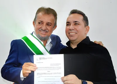 Joãozinho Félix e Jardanio Portela, novo Secretário de Comunicação da prefeitura de Campo Maior