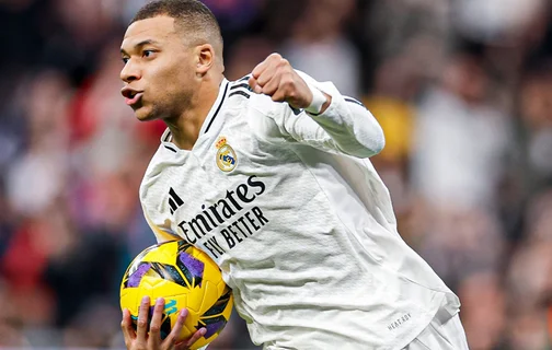 Mbappé marca duas vezes, Real Madrid goleia o Las Palmas e assume a liderança da La Liga