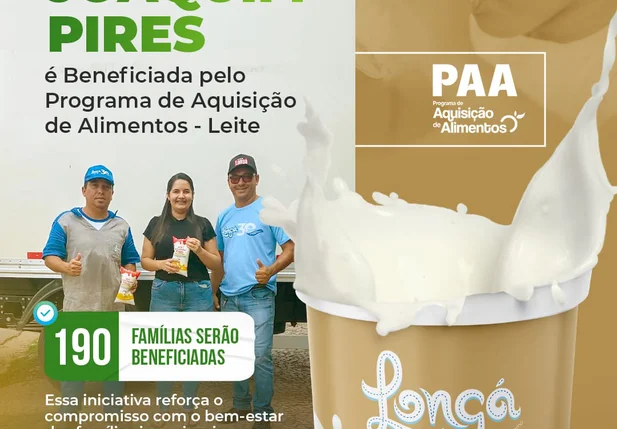 Município de Joaquim Pires é contemplado no Programa de Aquisição de Alimentos