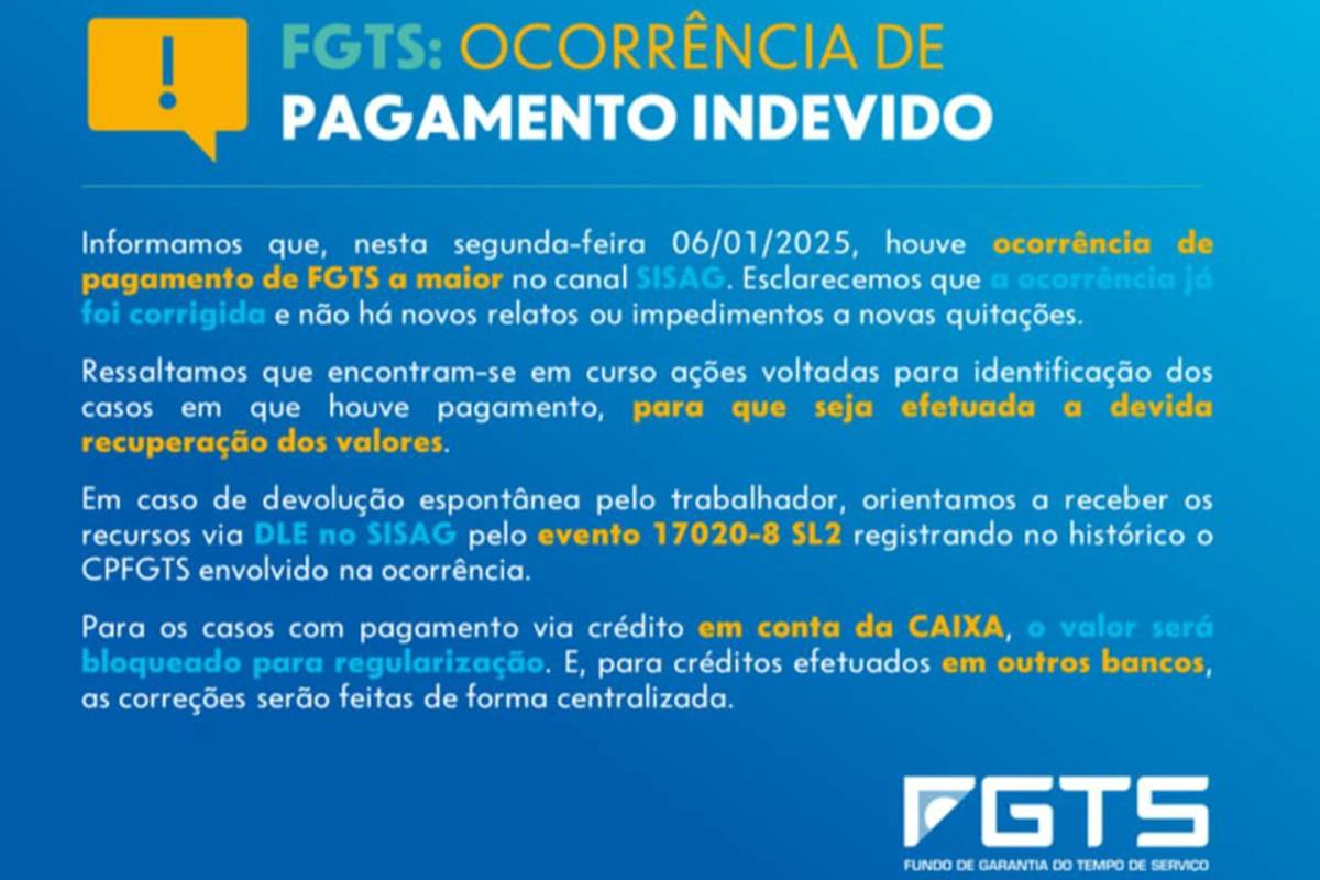 O valor total depositado de forma equivocada ainda não foi divulgado pela instituição financeira