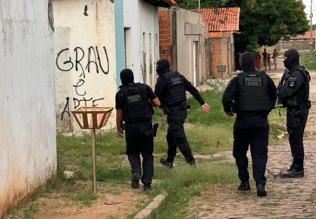 Operação da Polícia Civil em Teresina