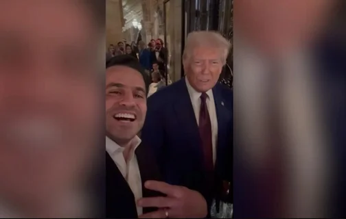 Pablo Marçal grava vídeo com Trump