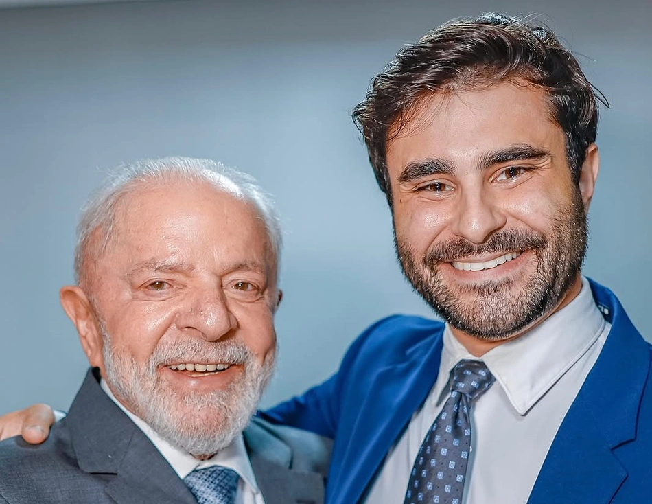 Pedro Rousselff e o presidente Lula