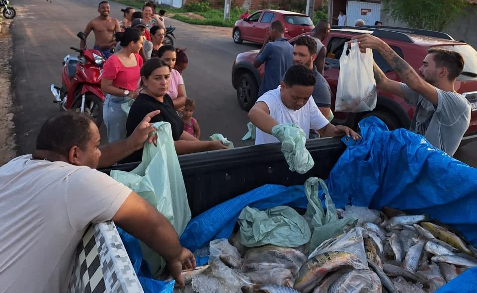 Peixes foram doados em São Raimundo Nonato