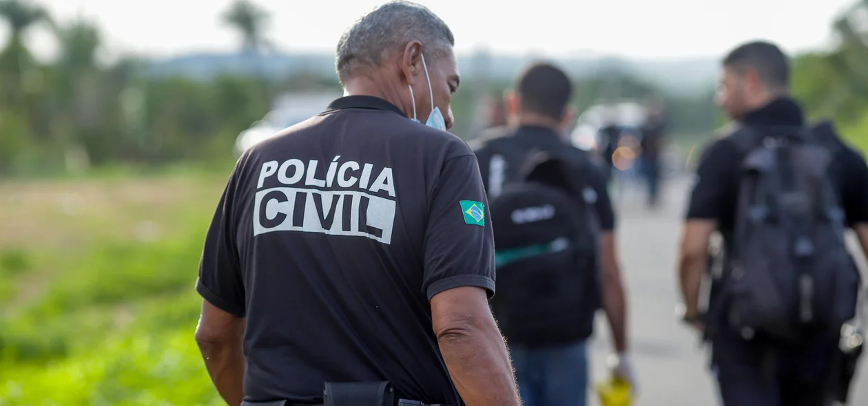 Polícia Civil esteve no local do crime