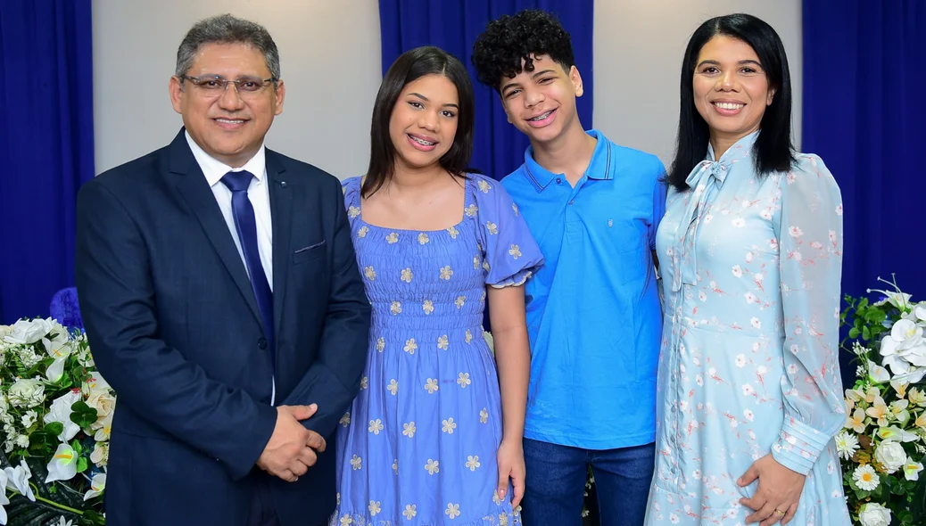 Prefeito Gilson Castro com sua família