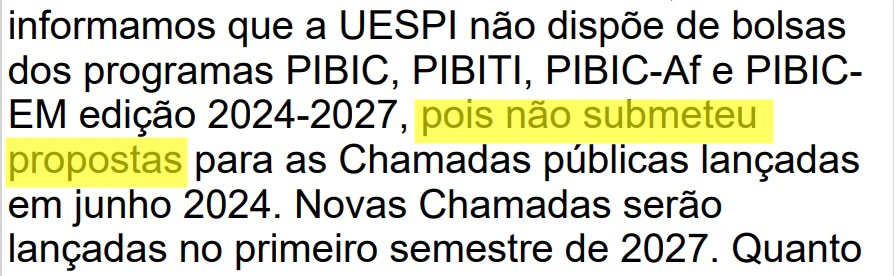 Resposta do CNPq