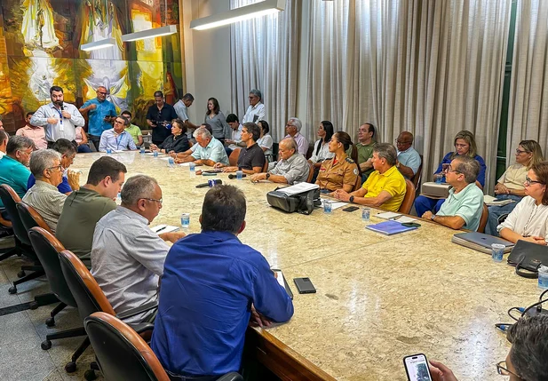 Reunião no Salão Nobre da Prefeitura de Teresina