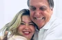 Samantha Cavalca abraçada com Jair Bolsonaro