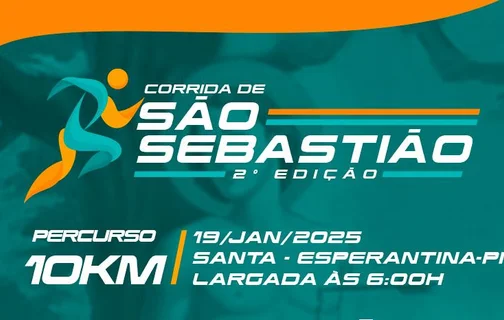 Segunda Edição da Corrida de São Sebastião acontecerá em Esperantina