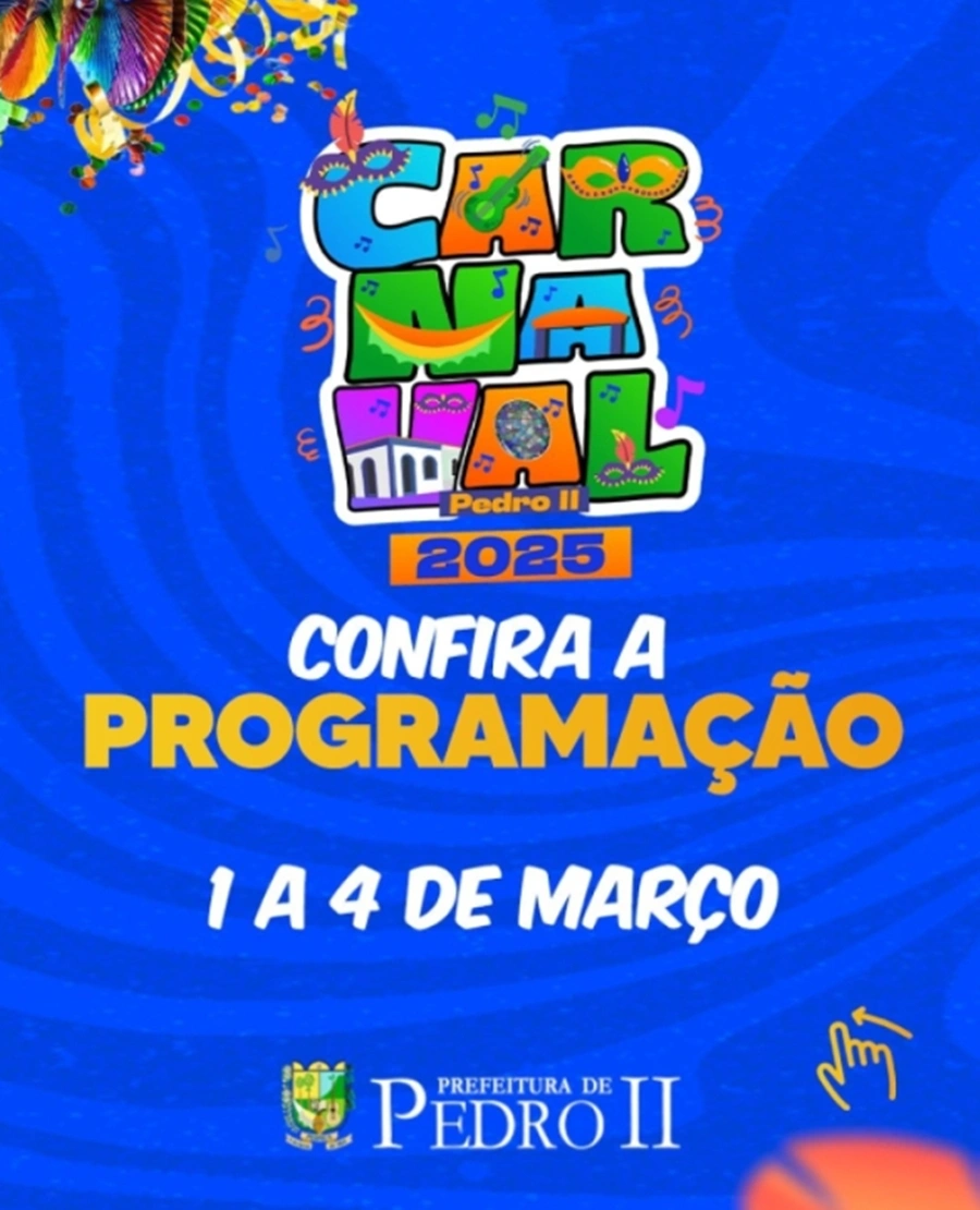 Confira a programação do Carnaval de Pedro II