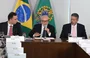 Da esquerda para a direita: Rodrigo Pacheco (PSD-MG), presidente Lula (PT) e Arthur Lira (PP-AL)